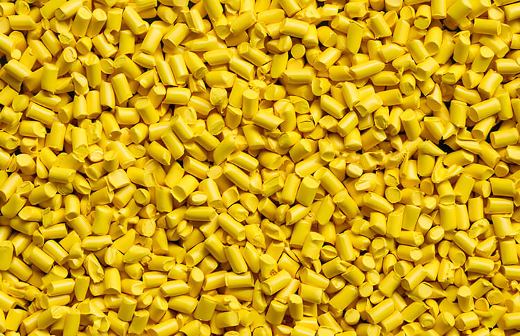 黃色顏料母粒實(shí)拍圖