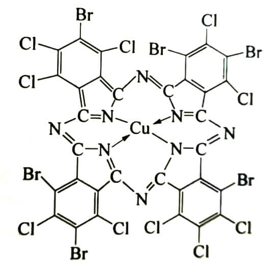 顏料綠36分子結(jié)構(gòu)圖