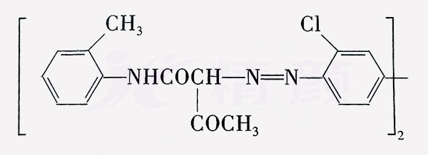 顏料黃14分子結(jié)構(gòu)圖