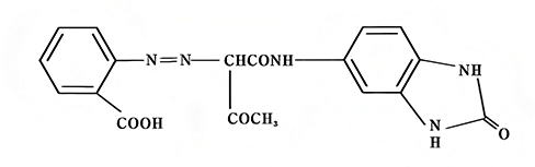 顏料黃151分子結(jié)構(gòu)圖