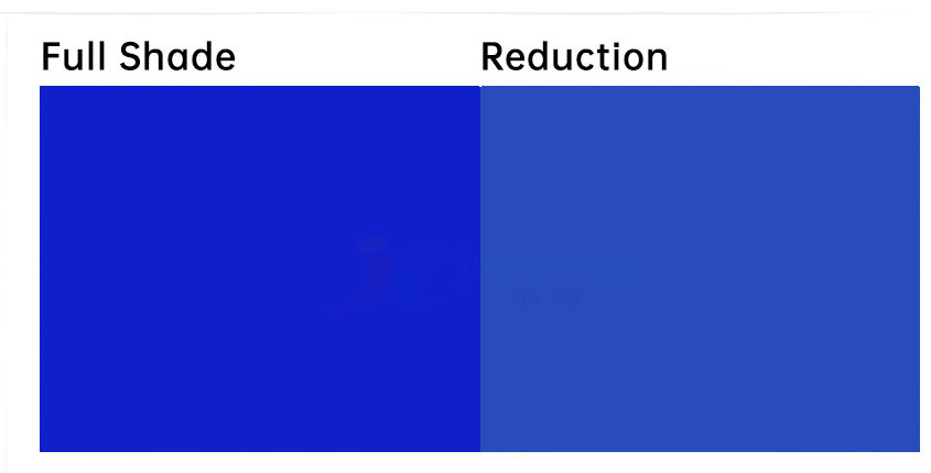 溶劑藍(lán)36染料著色顏色色卡示意圖