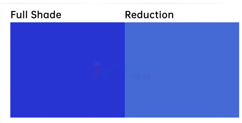 Solvent Blue 97溶劑染料著色色卡示意圖