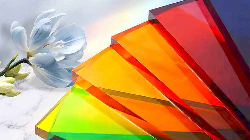 溶劑染料著色的透明塑料